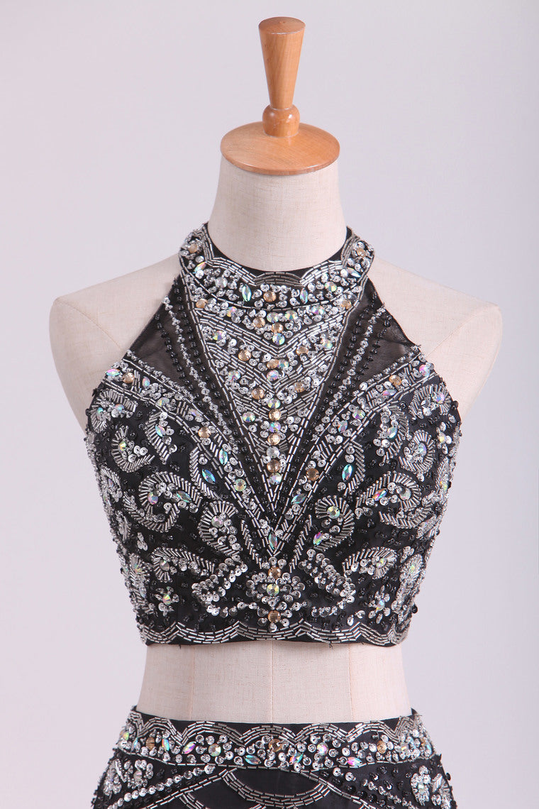 2022 Black Open Back Prom Dresses Mermaid Floor Length Satin