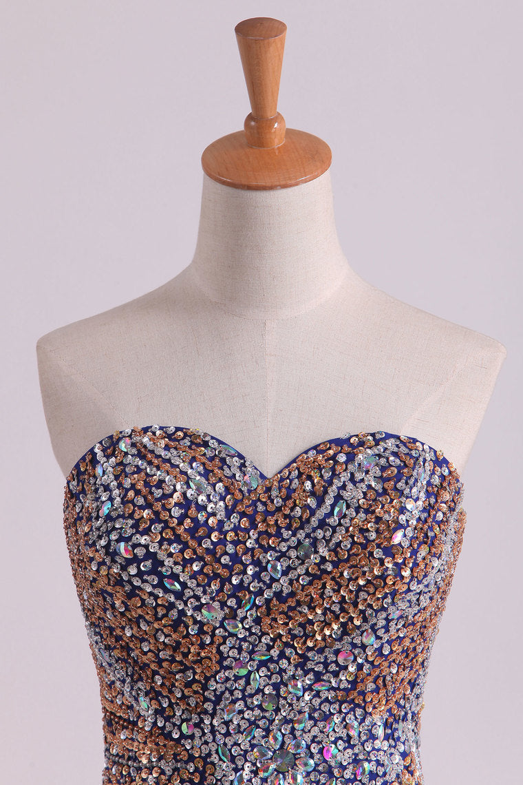 2022 New Arrival Chiffon Prom Dresses Sheath/Column With Beading Court Train