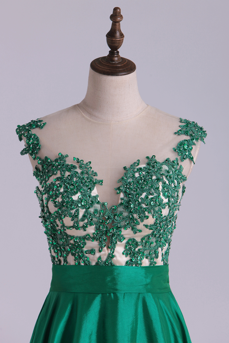 2022 Homecoming Dresses Scoop A Line Short With Beads