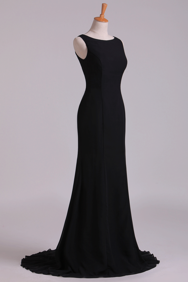 2022 Scoop Mermaid Prom Dresses/Evening Dresses Zipper Back New