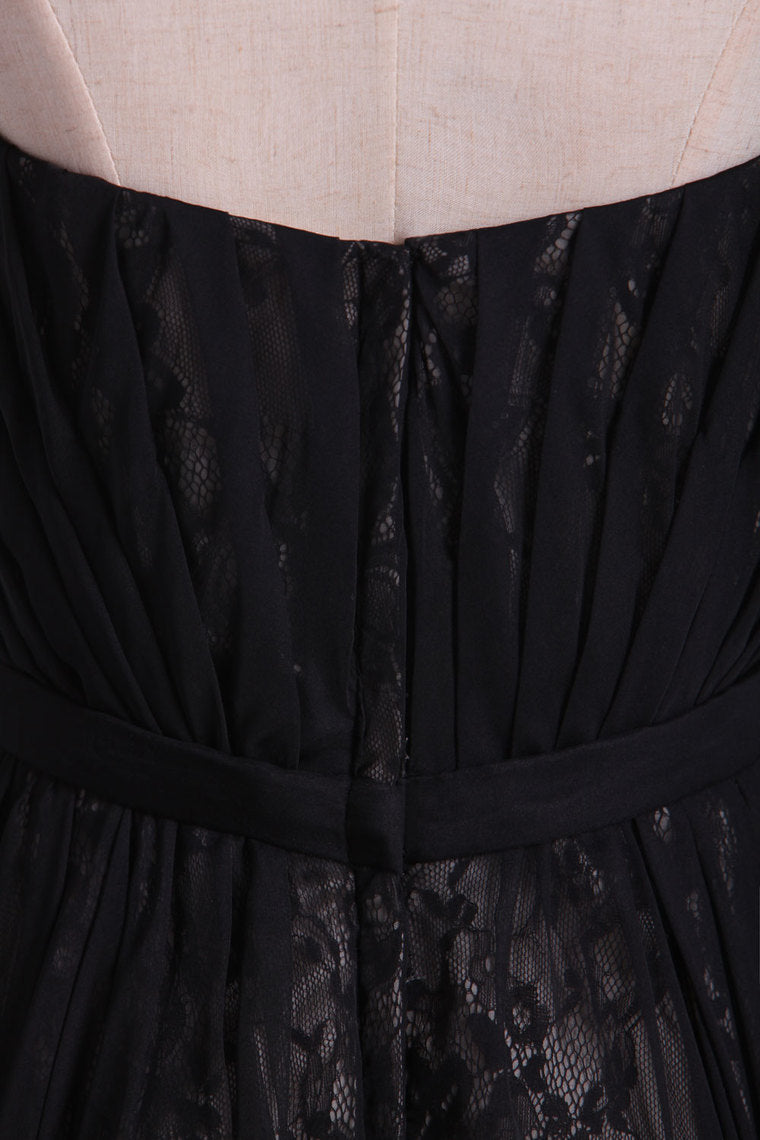 2022 Sweetheart Homecoming Dresses A Line Short Chiffon & Lace With Ribbon