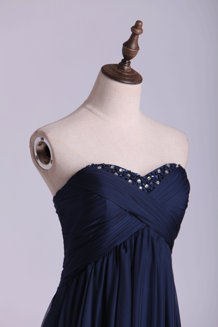 2022 Homecoming Dresses Sweetheart A Line Short Chiffon With Beading