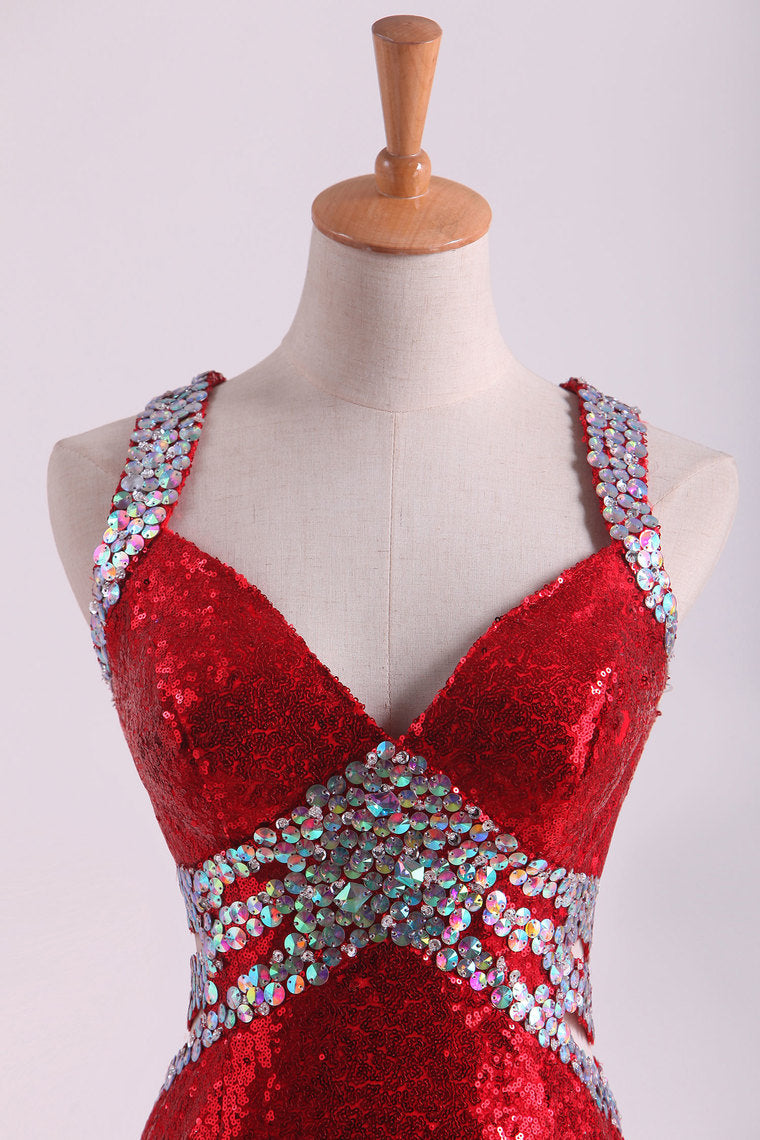 2022 Halter Prom Dresses Mermaid With Beading Sweep Train