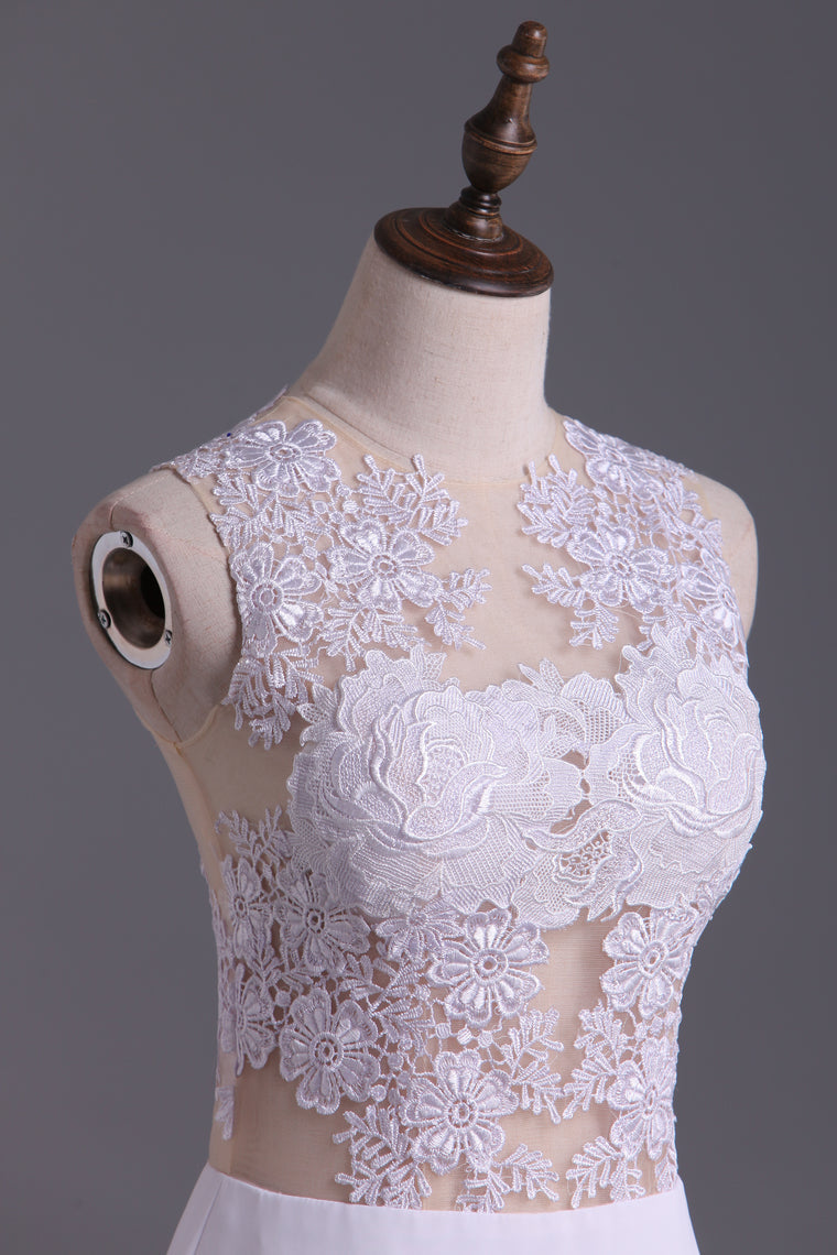 2022 Hot Selling Column Homecoming Dresses Short/Mini With Applique