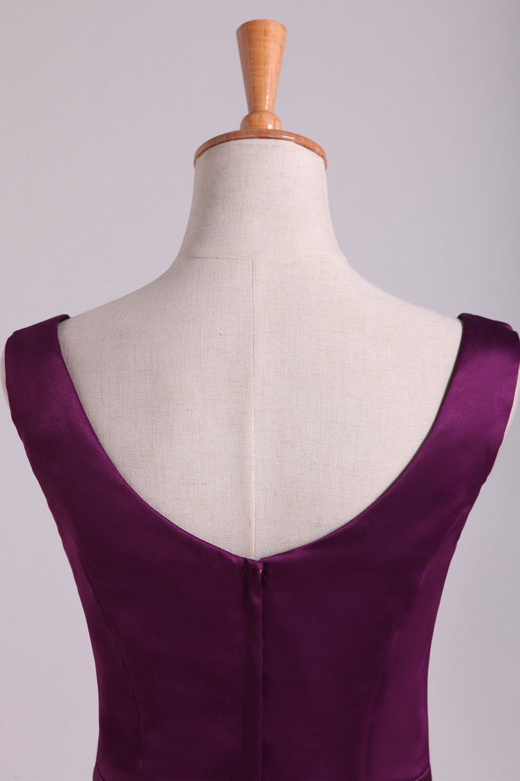 2022 Bridesmaid Dresses A-Line Floor Length Satin