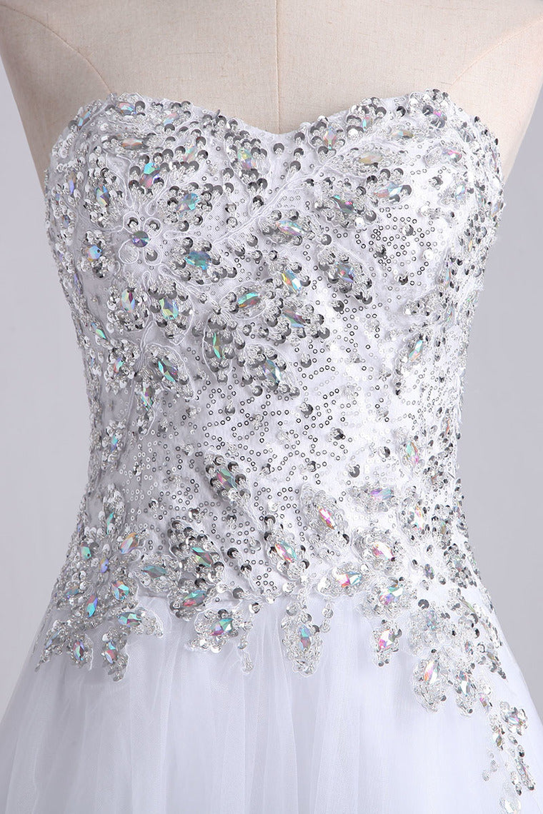 2013 Sweetheart Homecoming Dresses A Line Short/Mini Beads & Sequins