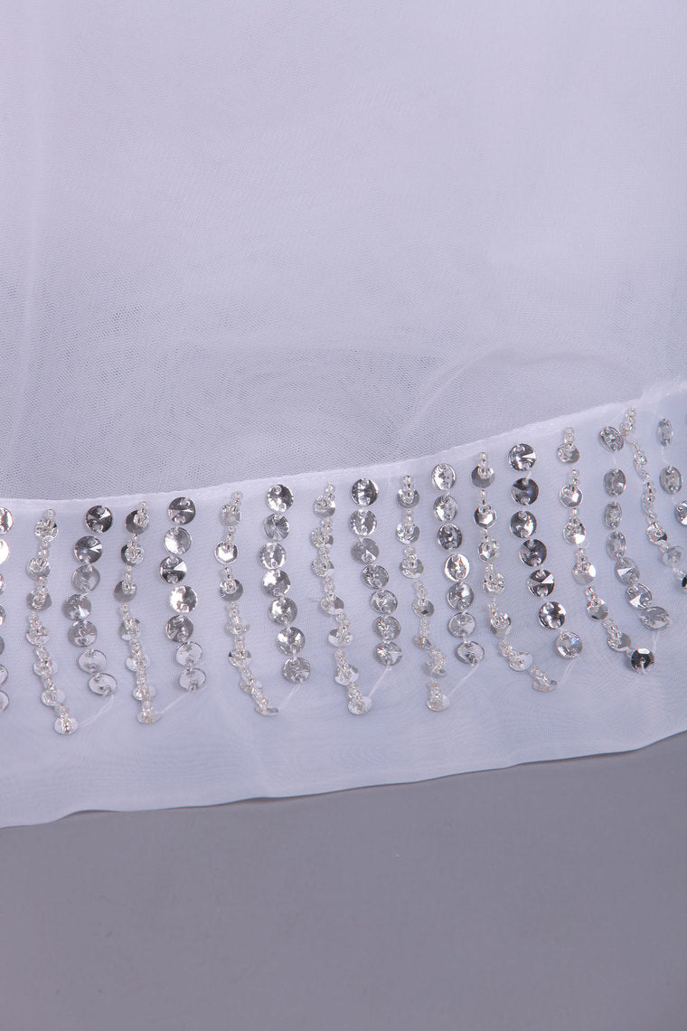 2022 Sweetheart Bridal Dresses A-Line Tulle White Zipper Back Court Train