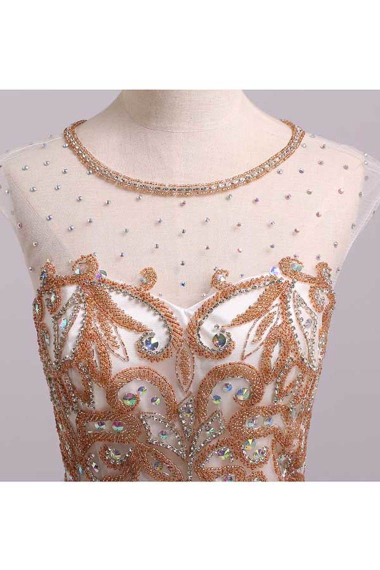 2022 Lovely Homecoming Dresses A Line White Scoop Short/Mini Tulle