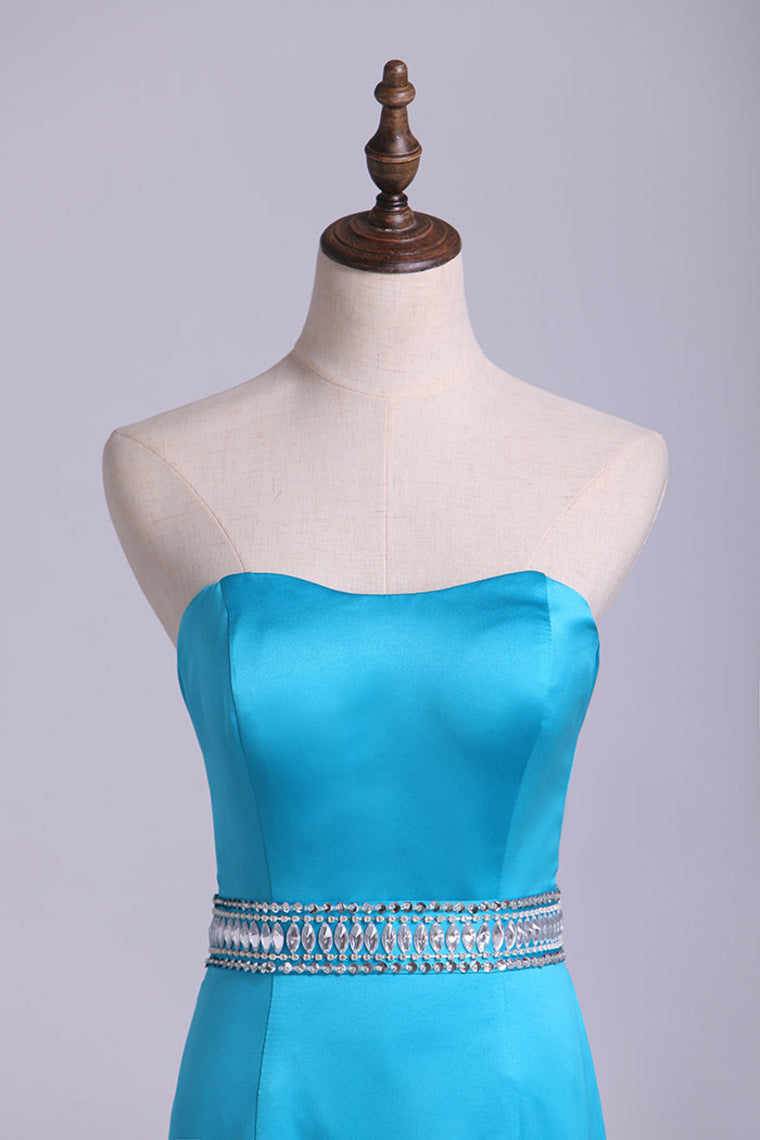 2022 Sweetheart Mermaid Prom Dresses With Beading Floor-Length