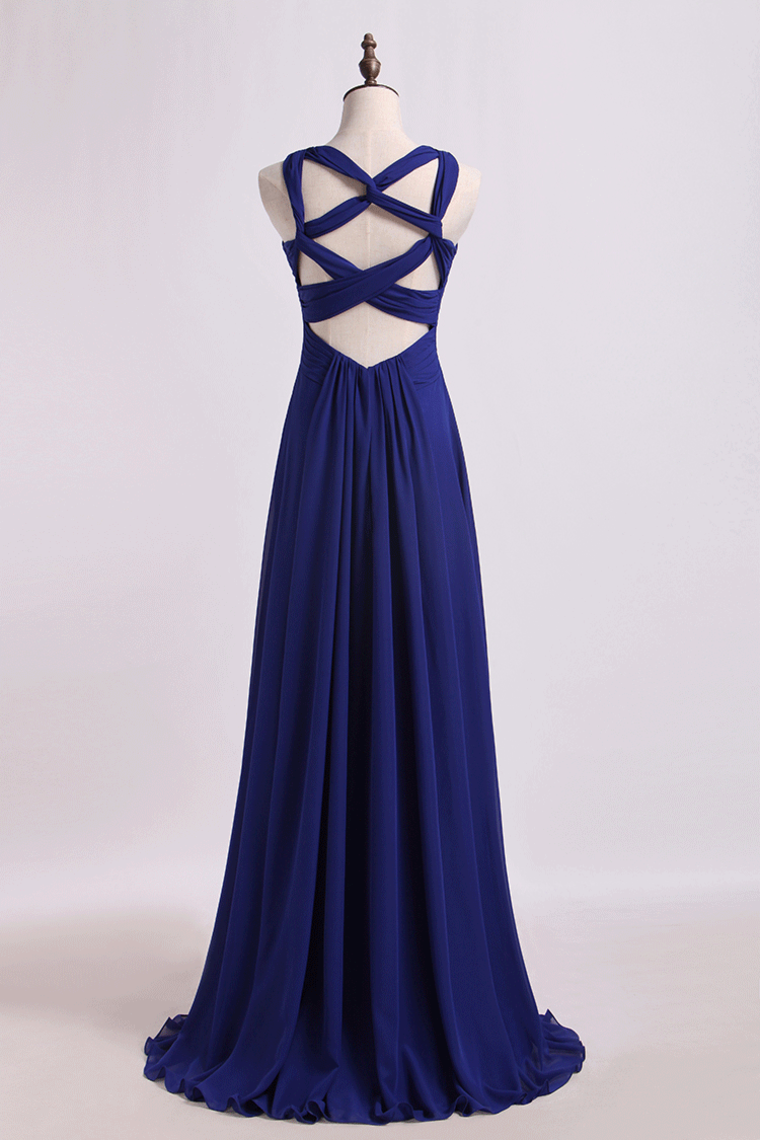 2022 Halter Prom Dresses A Line Floor Length