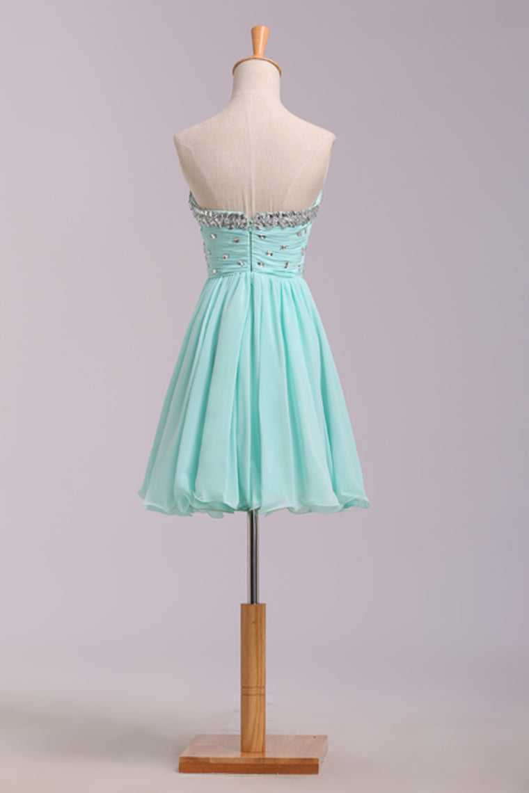 2022 Homecoming Dresses A Line Short/Mini Chiffon