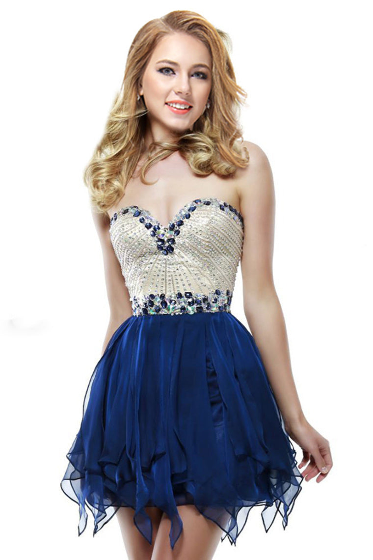 2022 Stunning Homecoming Dresses Sweetheart A Line Short/Mini With Beads New Arrival