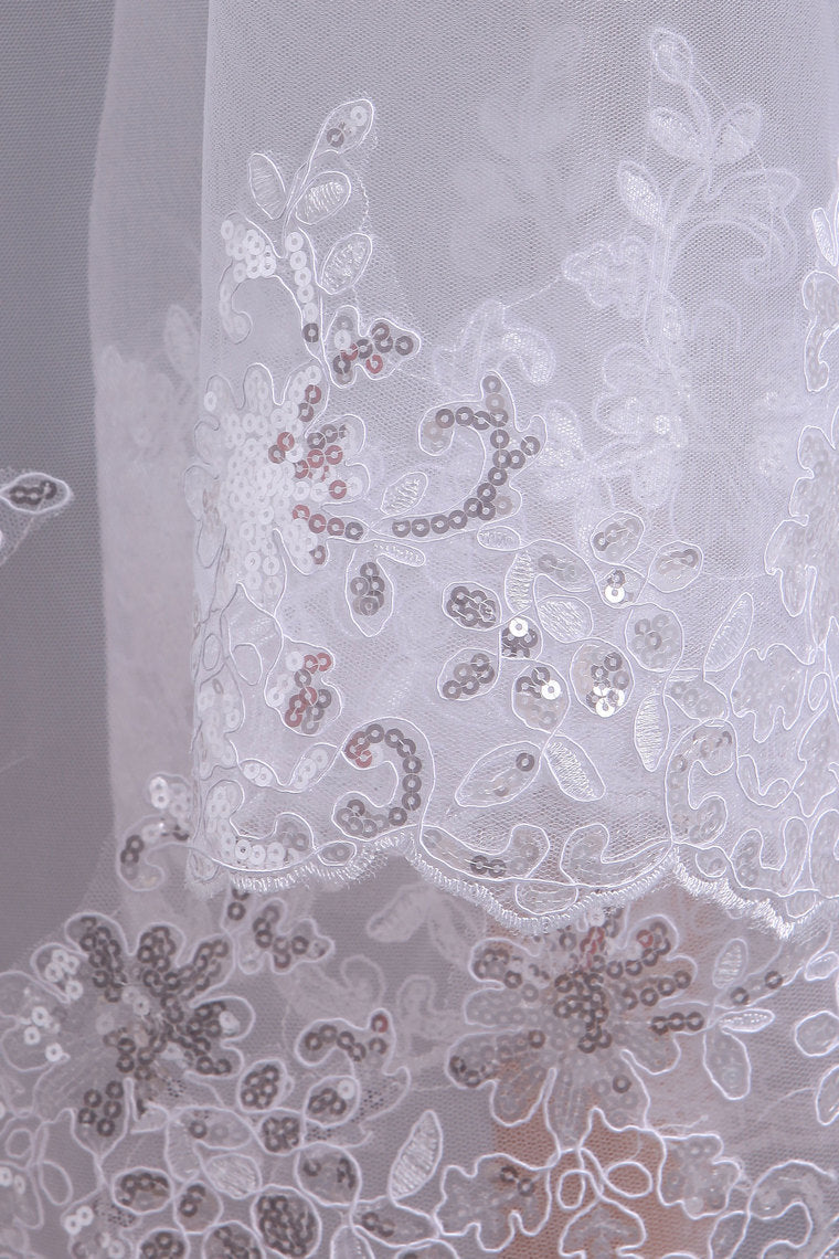 2022 Gorgeous Wedding Veils With Applique