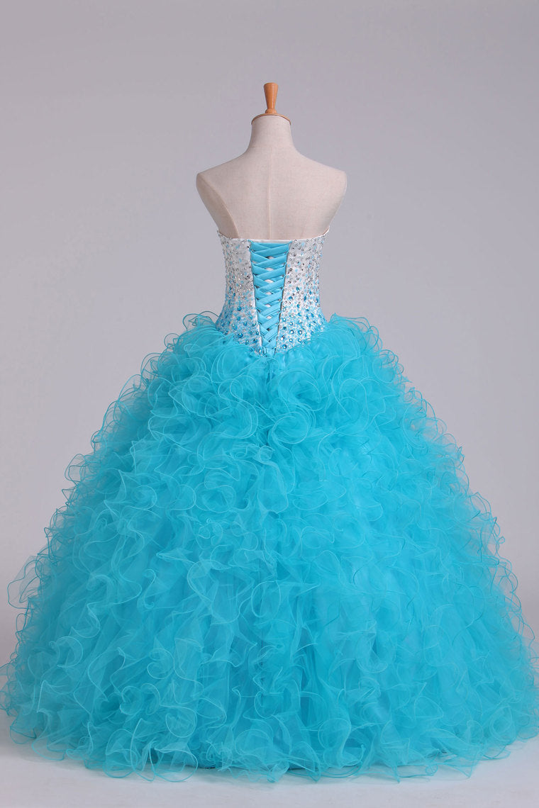 2022 Bicolor Sweetheart Quinceanera Dresses Ball Gown Floor-Length