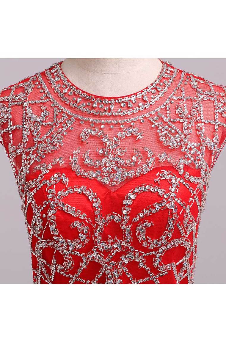 2022 Unique Homecoming Dresses A Line Scoop Short/Mini With Beadings Chiffon