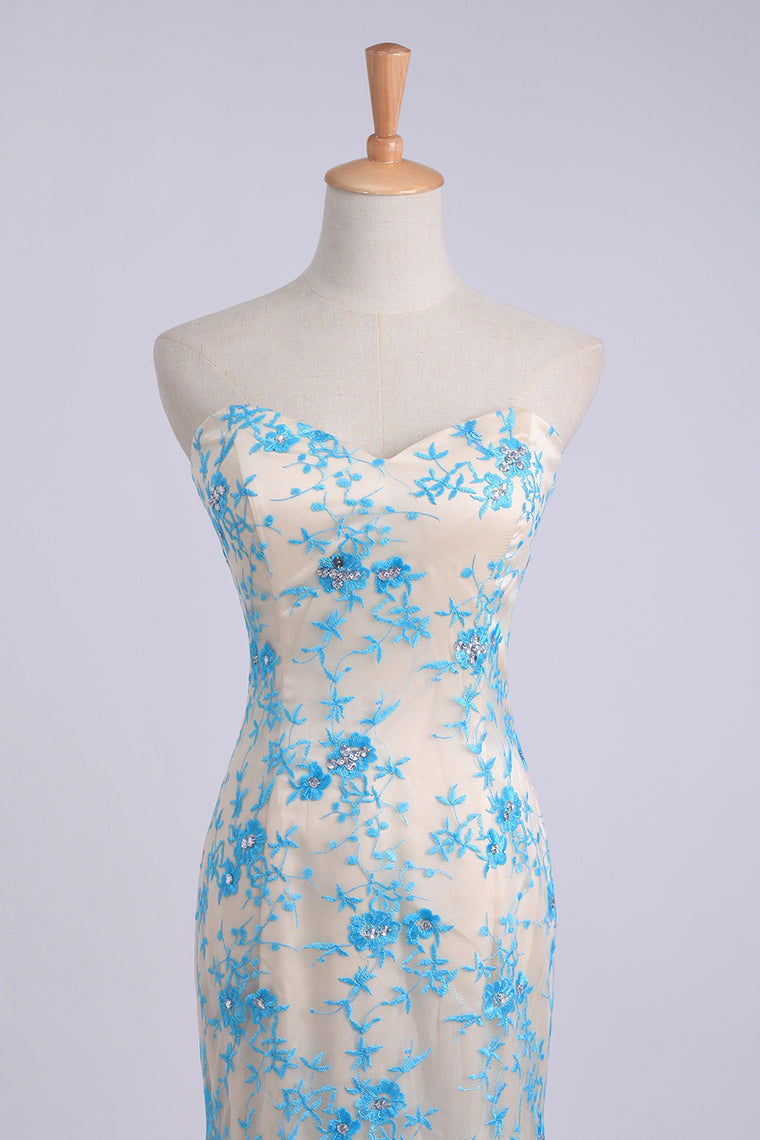 2022 Elegant&Perfect Tulle & Lace Prom Dress Corset Mermaid