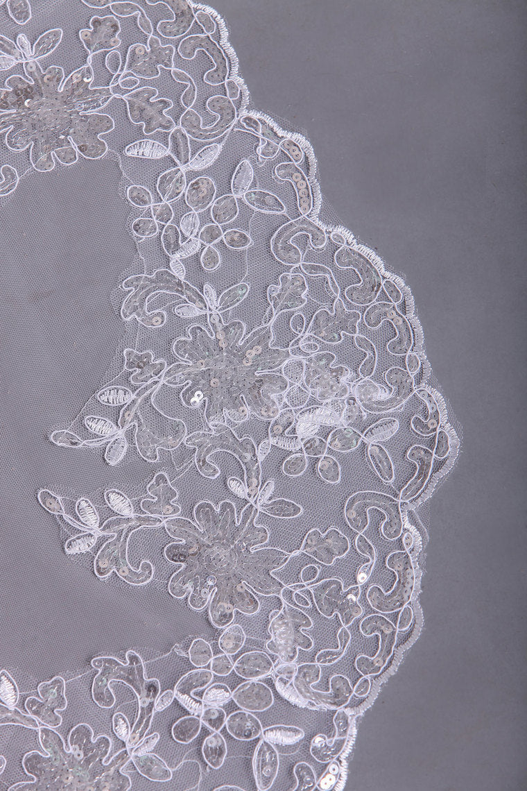 2022 Gorgeous Wedding Veils With Applique