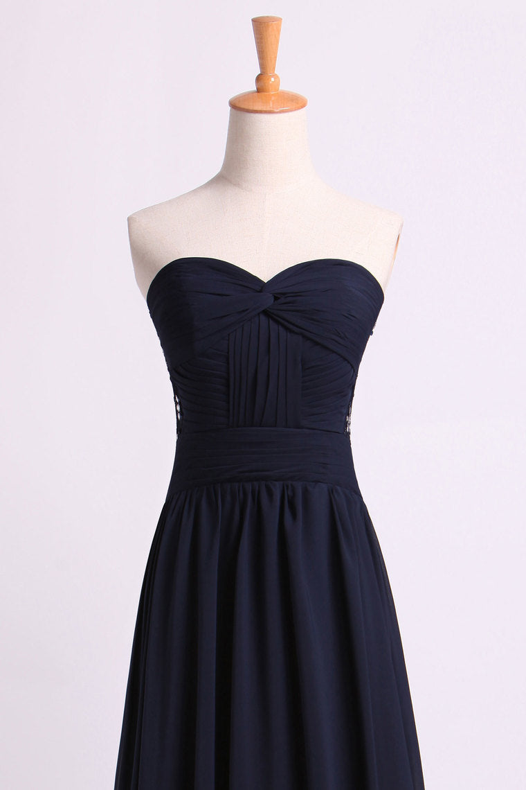 2022 Enchanted Sweetheart Prom Dresses A Line Floor Length Chiffon&Lace