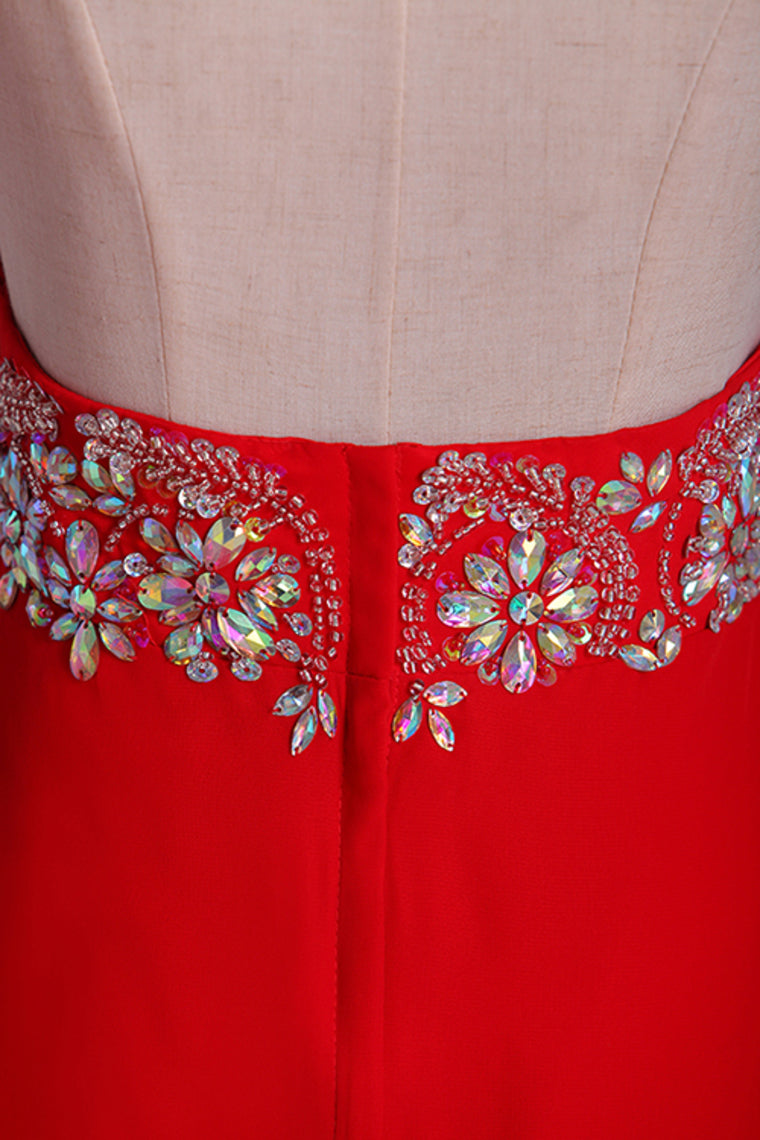 2022 Prom Dress Open Back Scoop Off The Shoulder With Beads And Sequins