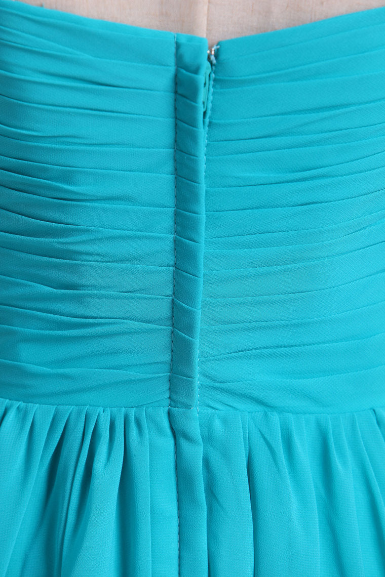 2022 Sweetheart Neckline With Beads Pleated Bodice Floor Length Flowing Chiffon Skirt