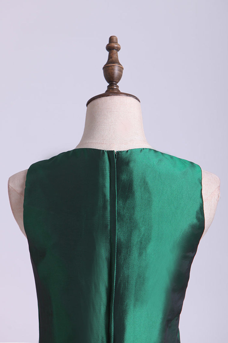 2022 Bridesmaid Dresses A-Line V Neck Taffeta