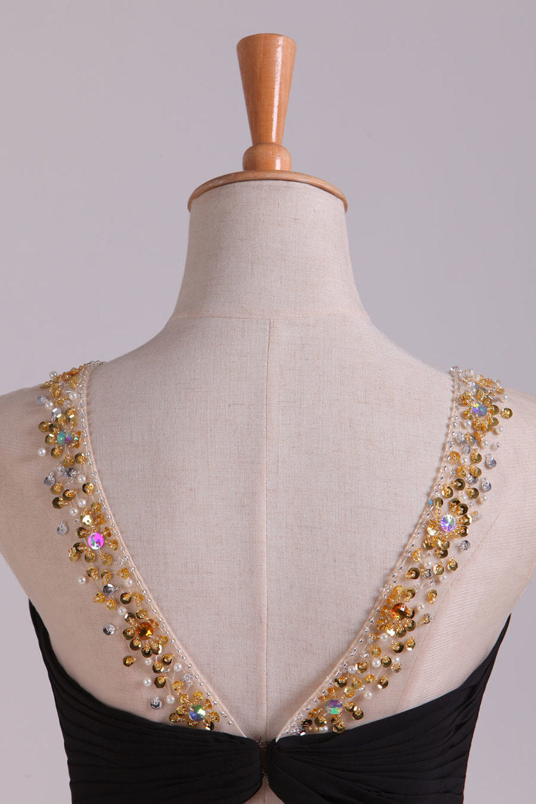 2022 Bateau Homecoming Dresses A Line Short Chiffon With Beading