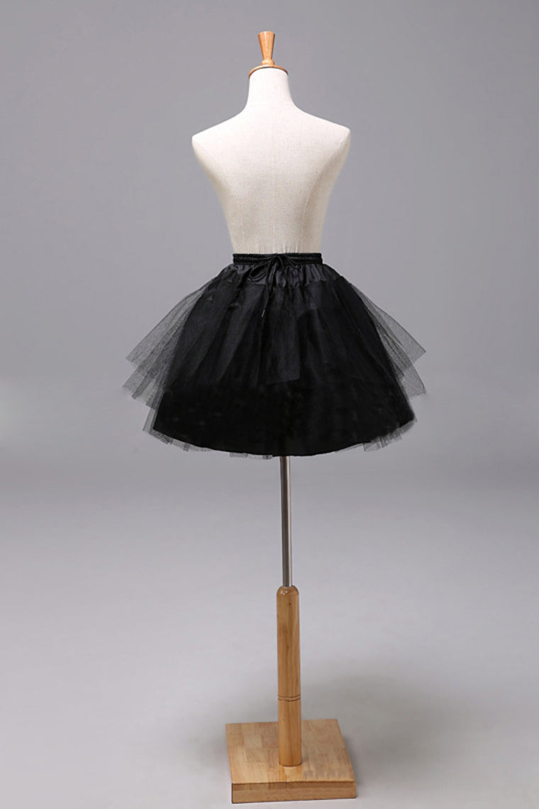 Women White Tulle Short Length 4 Tiers Petticoats  #BC14