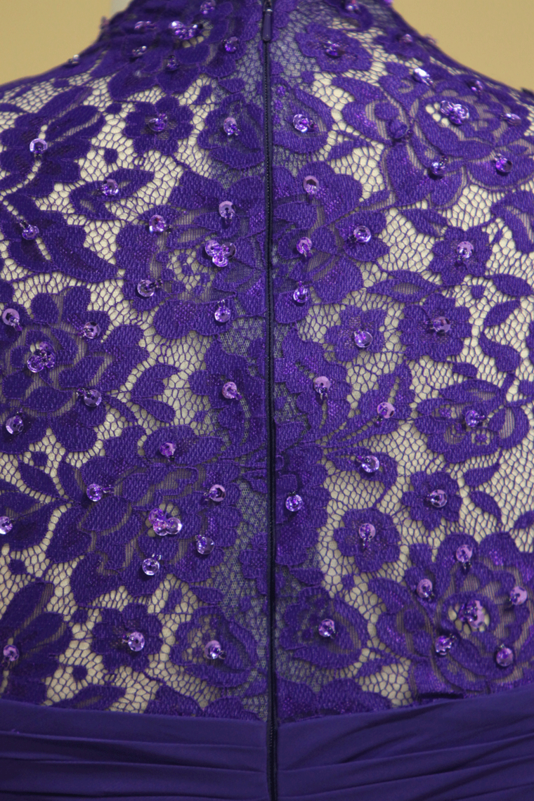 2022 Plus Size Mother Of Bridal Gown With 3/4 Sleeves A Line V Neck Chiffon Lace