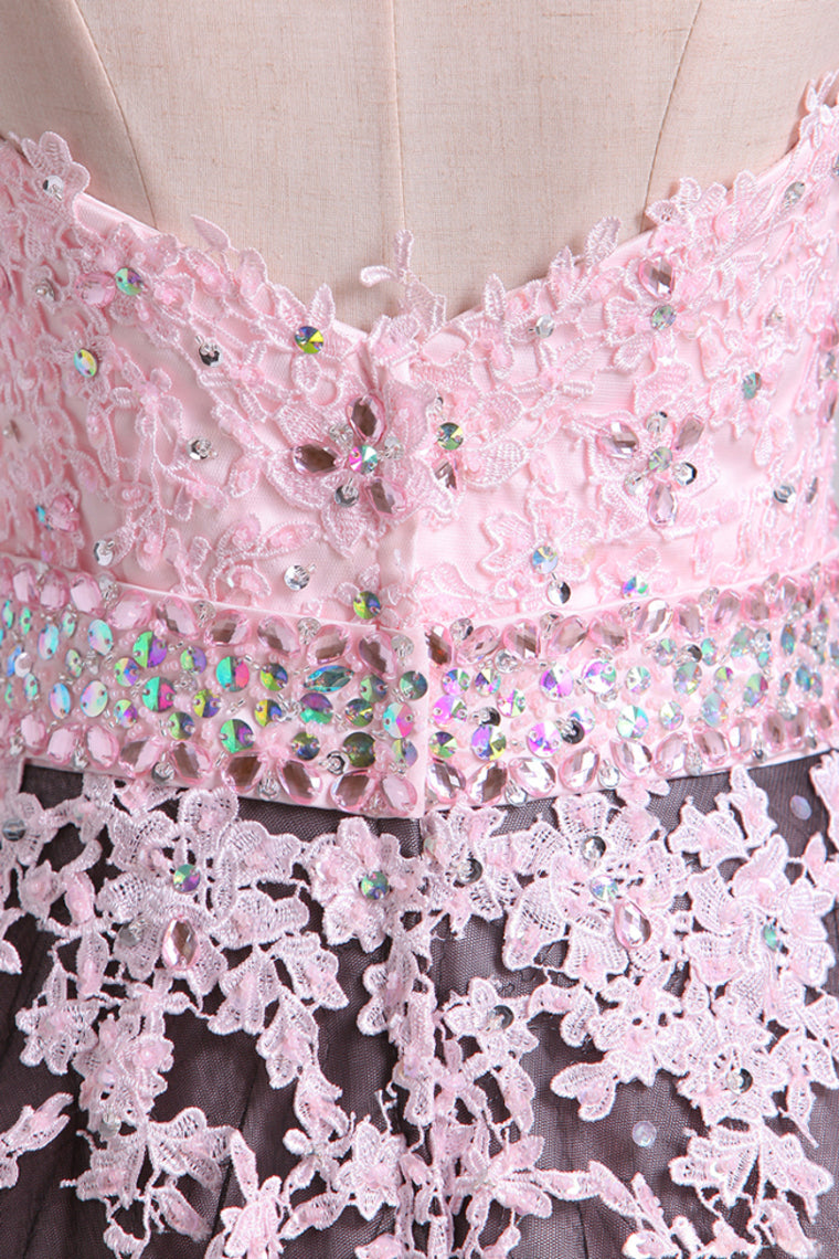 2022 Quinceanera Dresses Sweetheart Tulle With Beading And Applique Floor Length