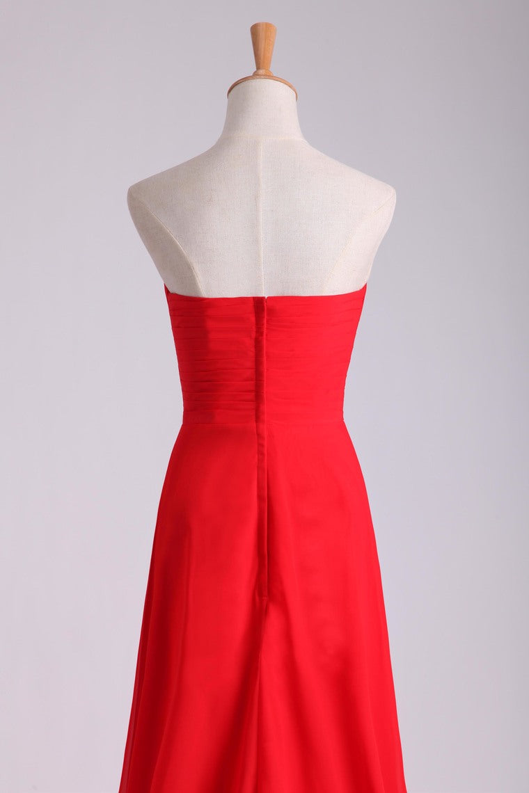 2022 Prom Dresses Sweetheart Fitted And Pleated Bodice A Line Court Train