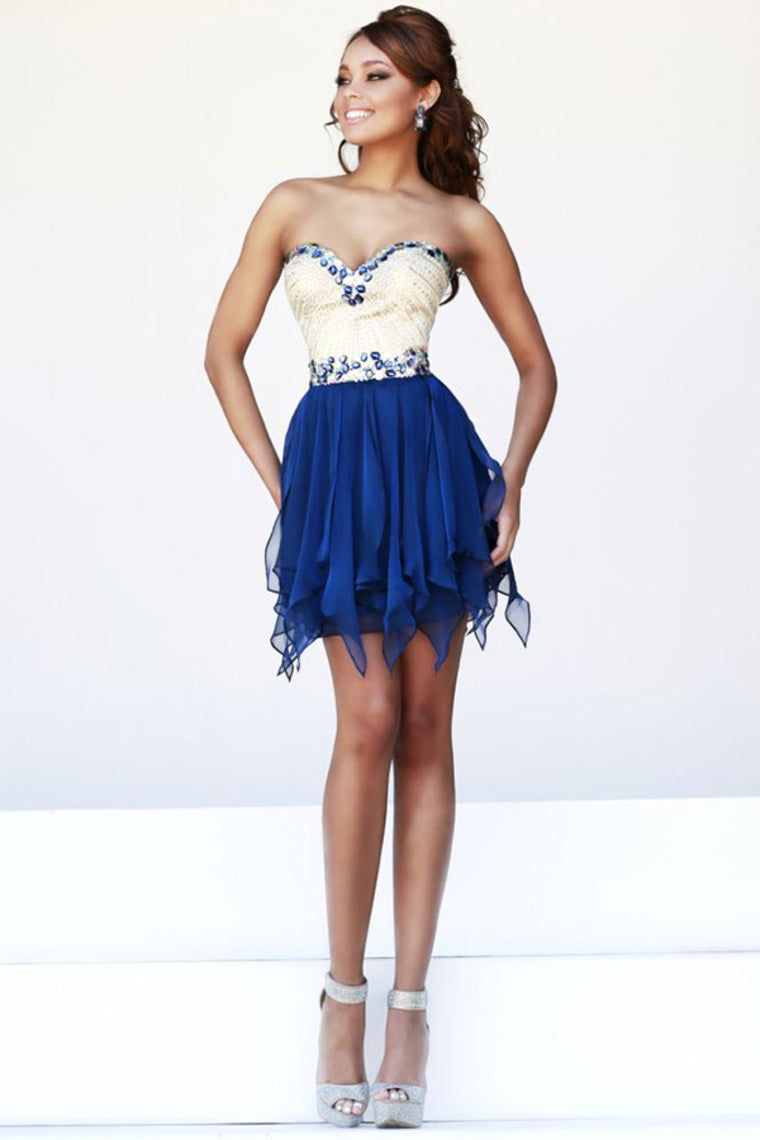 2022 Stunning Homecoming Dresses Sweetheart A Line Short/Mini With Beads New Arrival