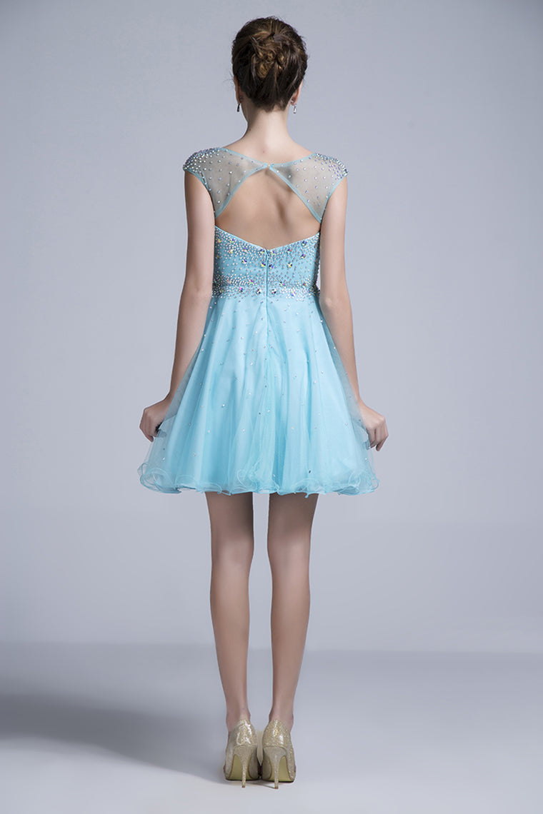 Splendid Scoop Neckline Short/Mini Open Back Dresses 2022 New Style