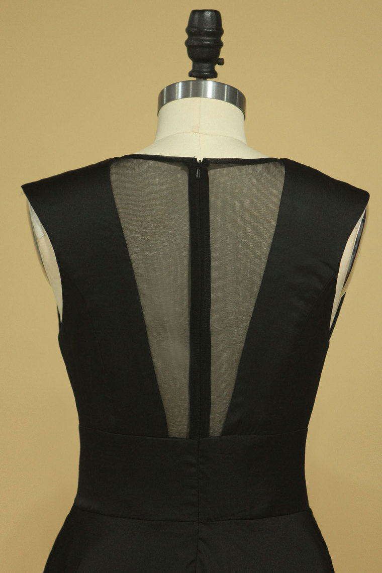 2022 A Line  V Neck Floor Length Prom Dresses Chiffon