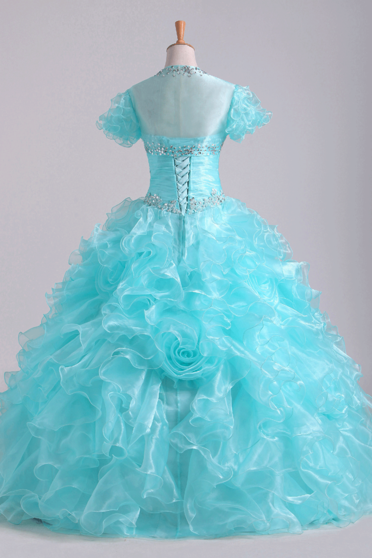 2022 Quinceanera Dresses Fabulous Sweetheart Ruffled Bodice Floor Length